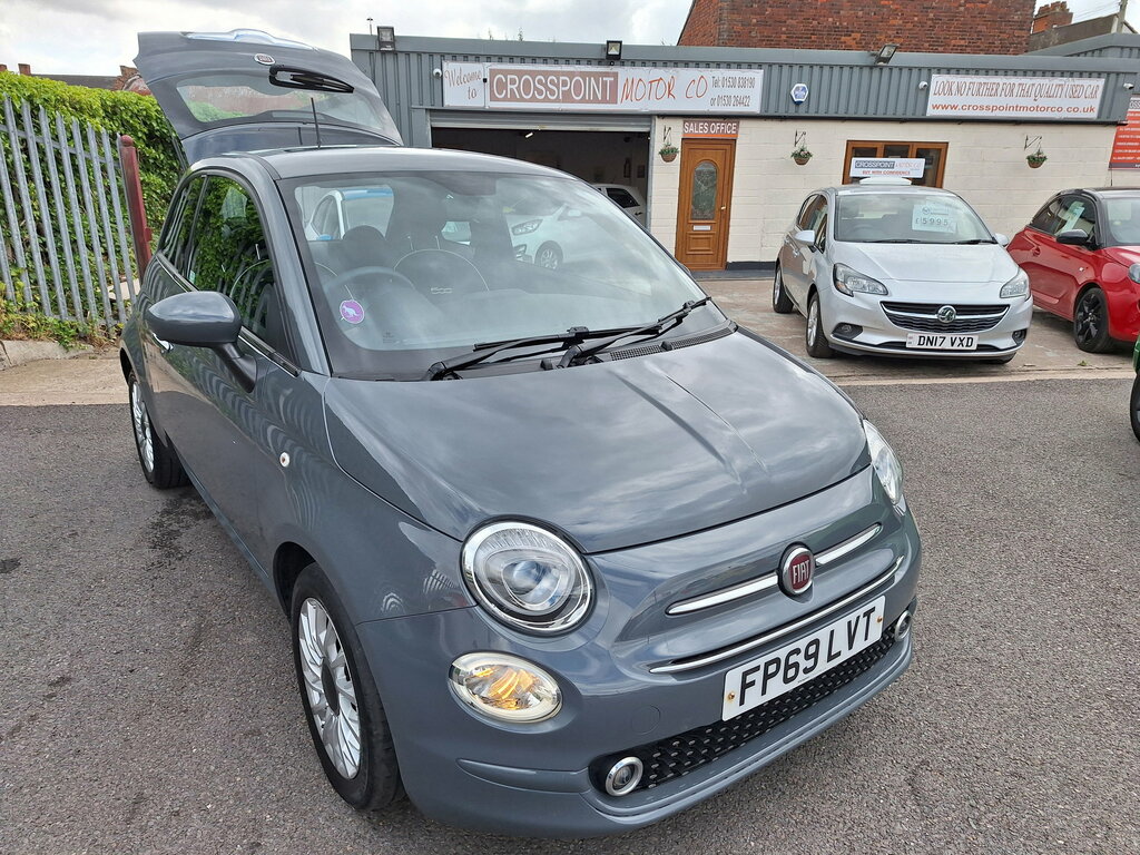 Fiat 500 1.2 Lounge Hatchback Euro 6 Ss Grey