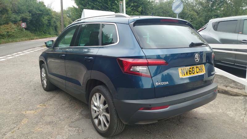 Skoda Karoq 1.6 Tdi Se L Dsg - 2018 68 NV68CHK Blue #3