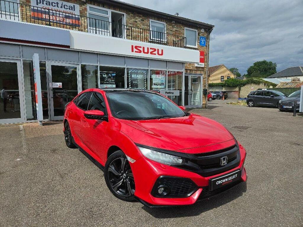 Honda Civic 1.5 Vtec Turbo Sport Plus Cvt Euro 6 S S Red
