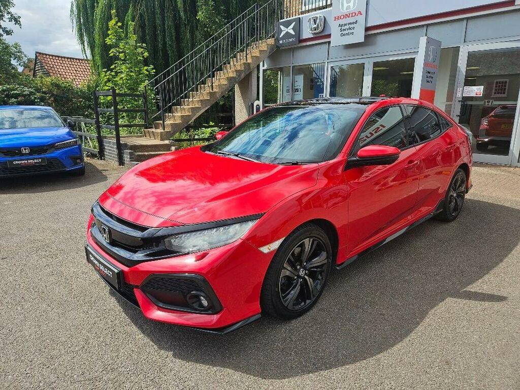 Honda Civic 1.5 Vtec Turbo Sport Plus Cvt Euro 6 S S Red #3