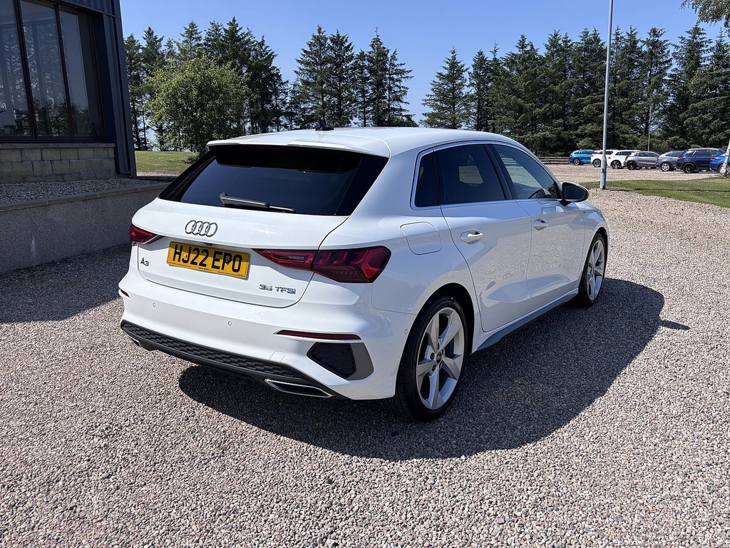 Audi A3 Hatchback HJ22EPO White #3