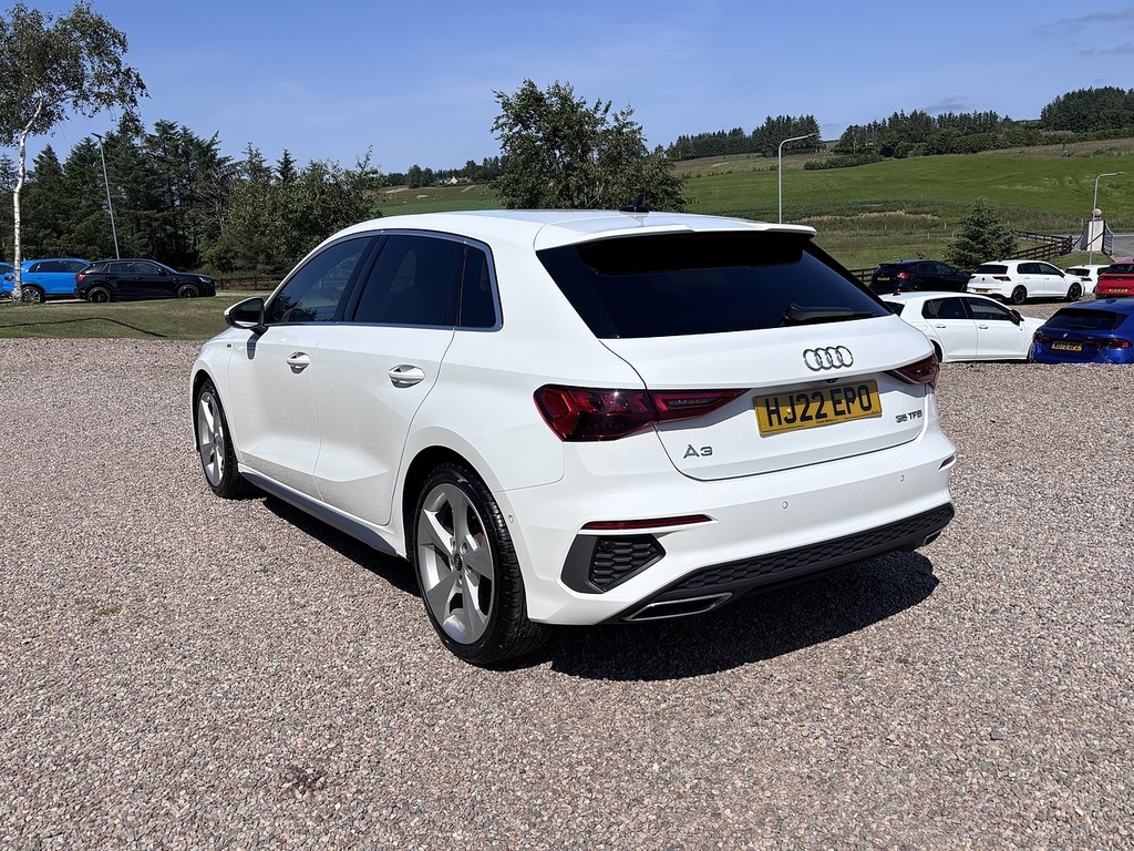 Audi A3 Hatchback HJ22EPO White #6