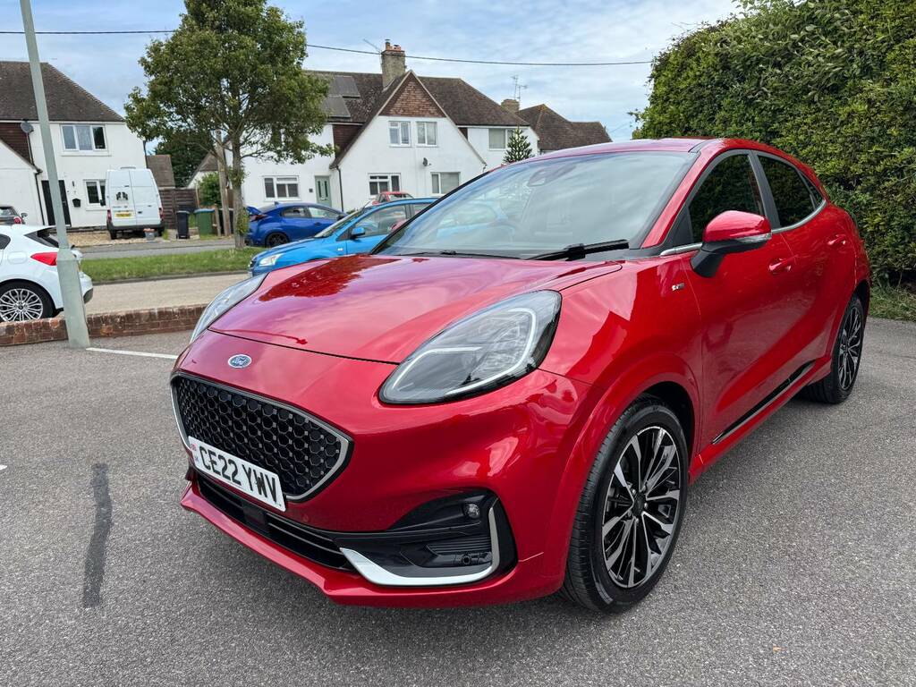 Ford Puma 1.0 Ecoboost Hybr Mhev 155 St-line Vignale Dct CE22YWV Red #6
