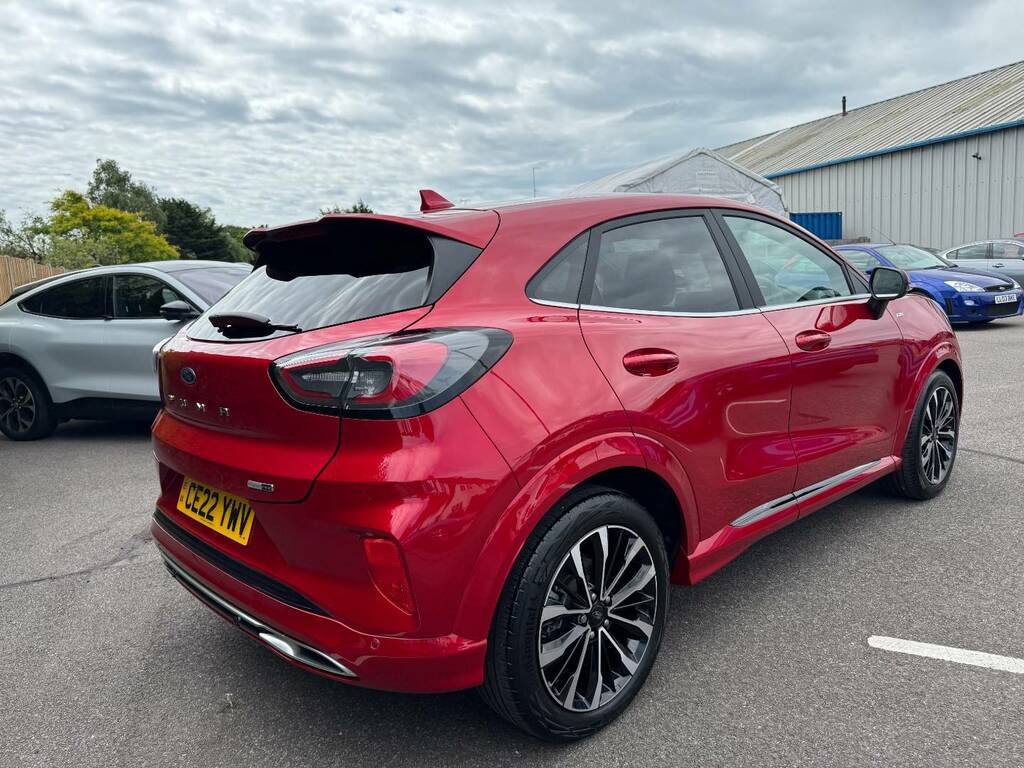 Ford Puma 1.0 Ecoboost Hybr Mhev 155 St-line Vignale Dct CE22YWV Red #3