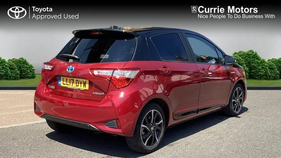 Toyota Yaris Red Bitone Hybrid Red #2