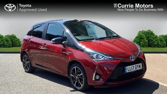 Toyota Yaris Red Bitone Hybrid Red