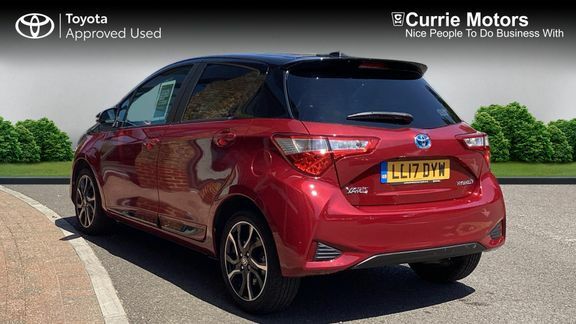 Toyota Yaris Red Bitone Hybrid Red #4