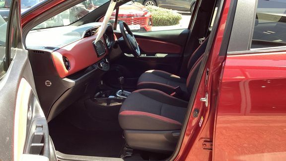 Toyota Yaris Red Bitone Hybrid Red #5