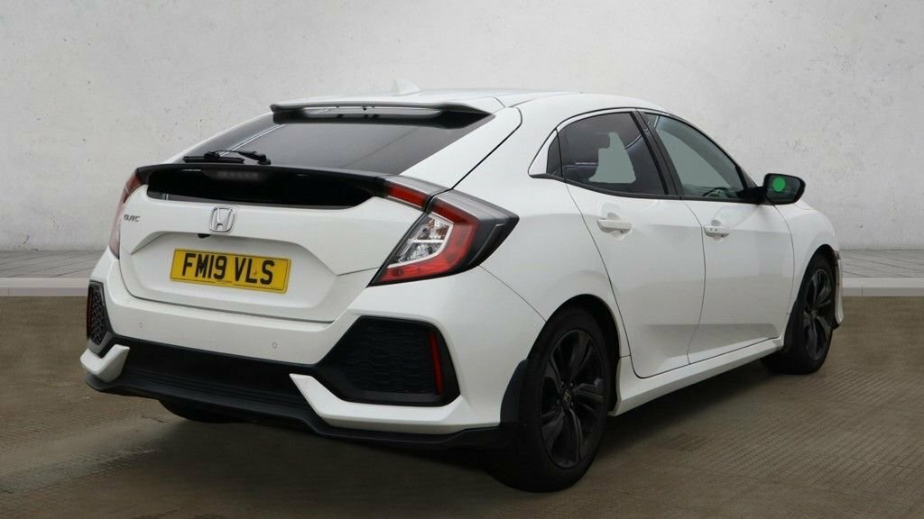 Honda Civic 1L Ex White #3