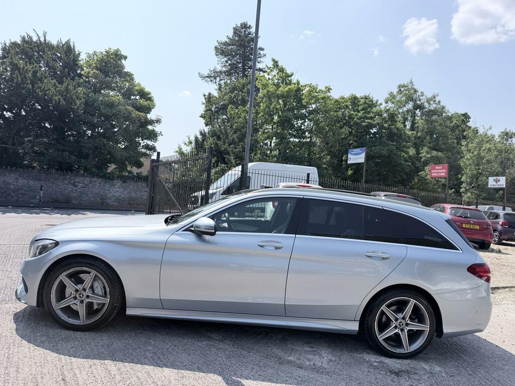 Mercedes-Benz C Class 2.1 C250d Amg Line Premium Plus Estate Diese KV17XPX Silver #4