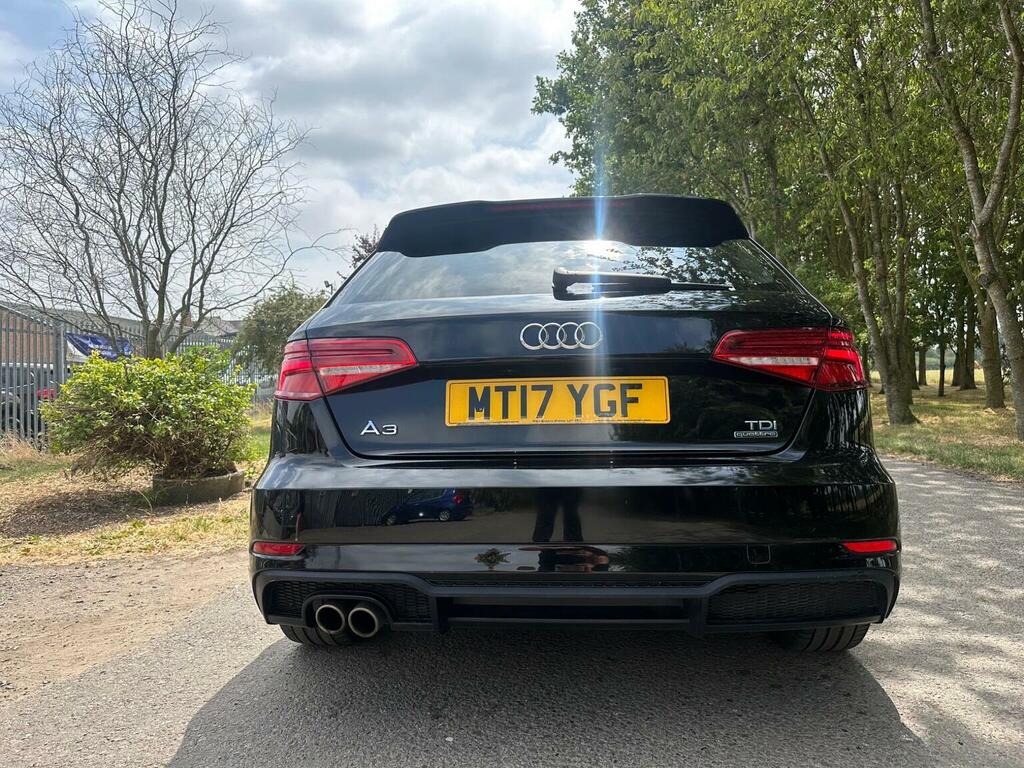 Audi A3 2.0 Tdi Black Edition Sportback S Tronic 6Spd Black #6