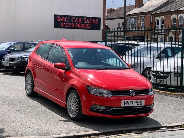 Volkswagen Polo 1.0 Bluemotion Tech Match Edition Euro 6 Ss HV17PBO Red #2