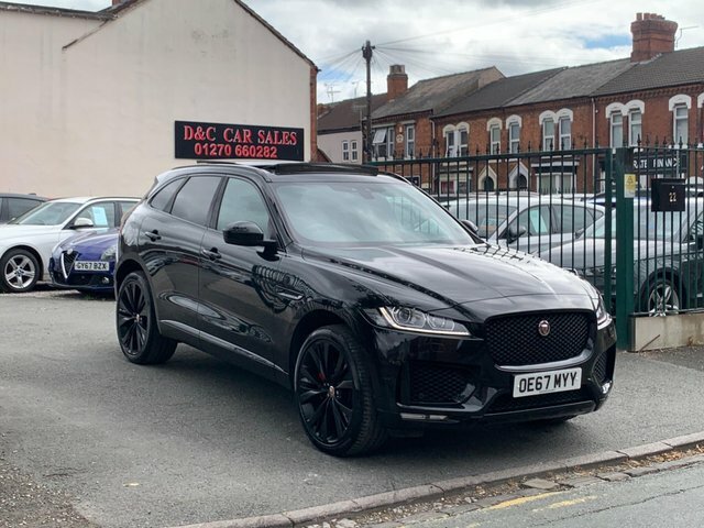 Jaguar F-Pace 3.0 D300 V6 S Awd Euro 6 Ss OE67MYY Black #2