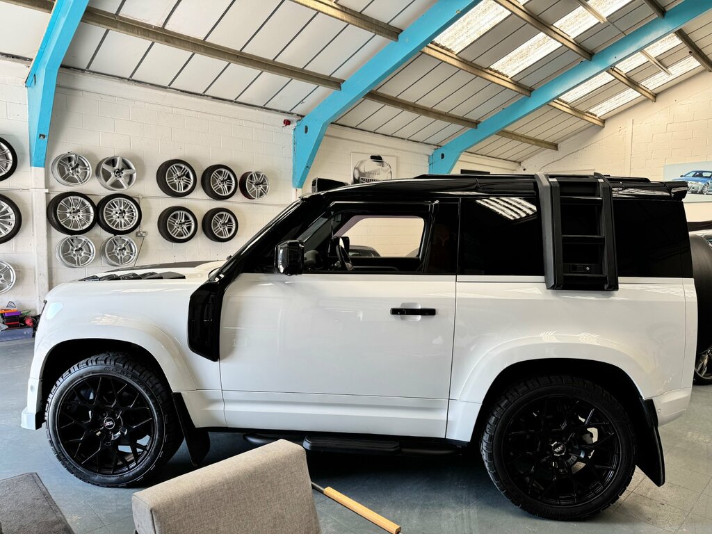 Land Rover Defender 90 3.0 D200 Mhev Hard Top Suv 4Wd Swb White #4