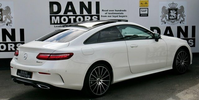 Mercedes-Benz E Class Coupe White #3