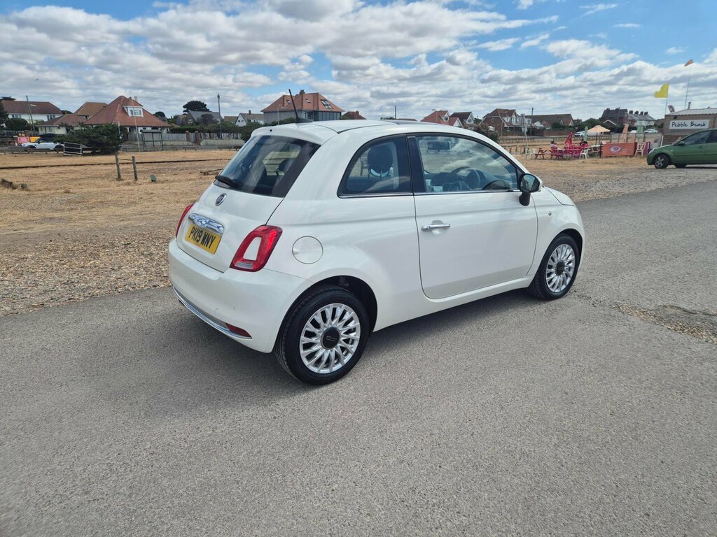 Fiat 500 Lounge 1.2 Hatchback PK19WNY White #3