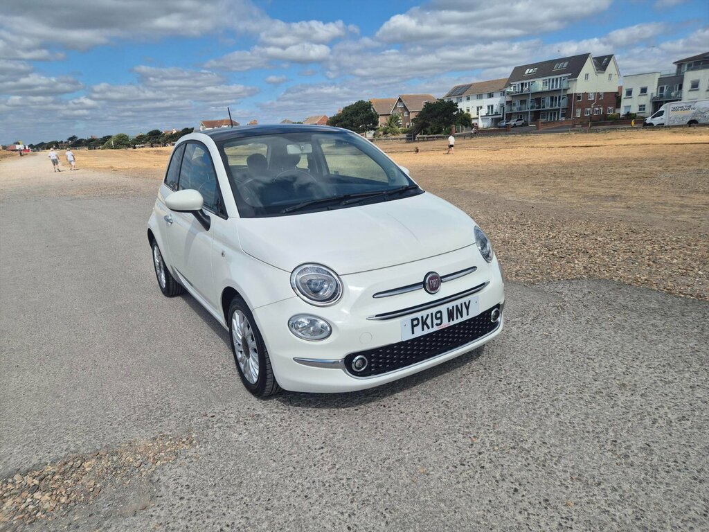 Fiat 500 Lounge 1.2 Hatchback PK19WNY White #2