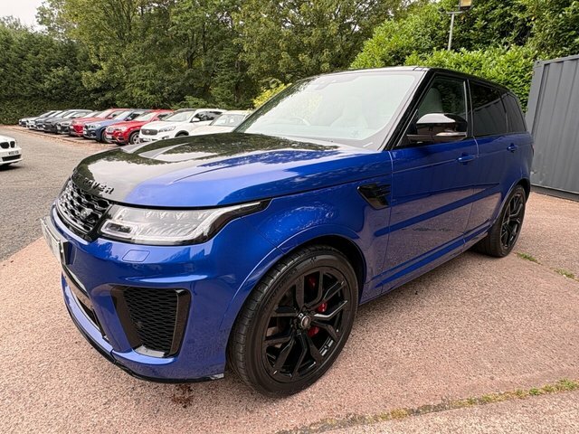 Land Rover Range Rover Sport 2019 5.0 P575 V8 Svr Suv 4Wd Euro Blue #2