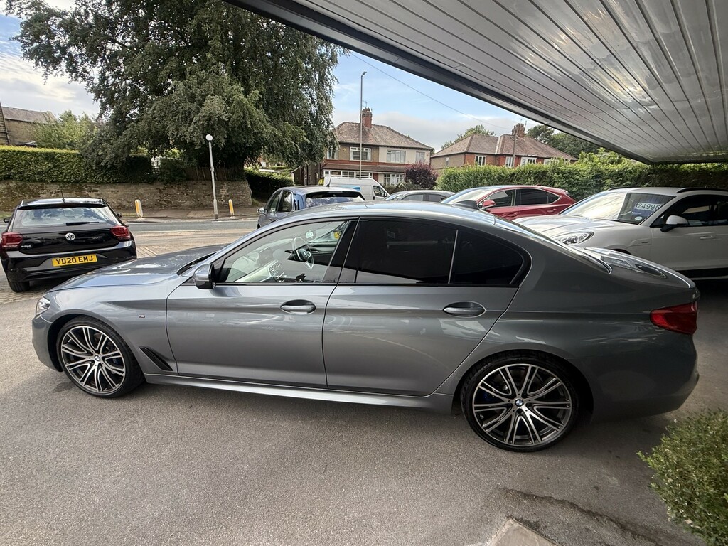 BMW 5 Series 3.0 530D Xdrive M Sport Saloon Blue #4