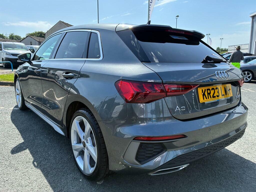 Audi A3 1.0 Tfsi 30 S Line Sportback Euro 6 Ss KR23LWH Grey #4
