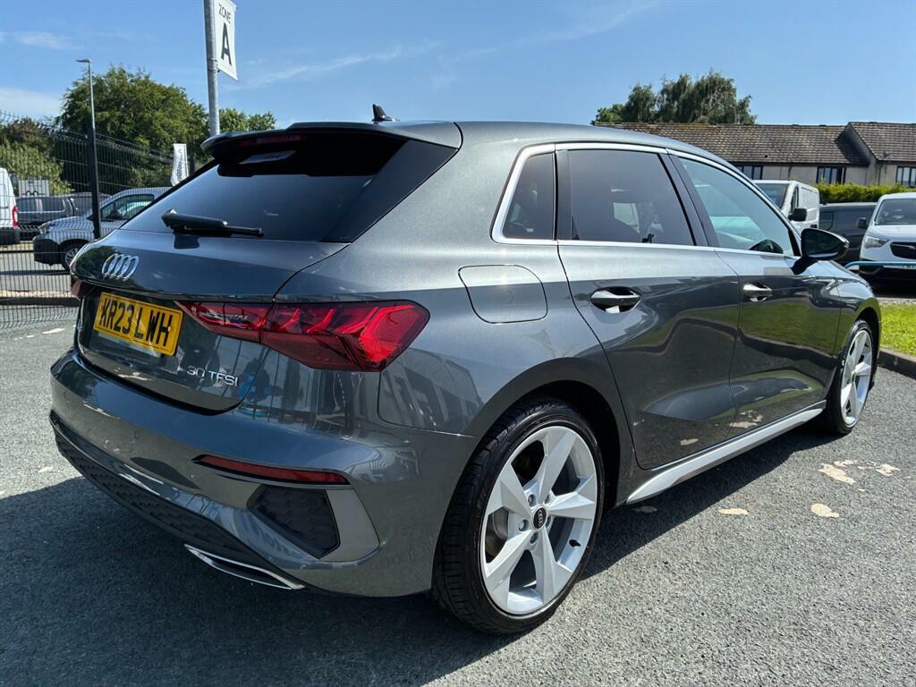 Audi A3 1.0 Tfsi 30 S Line Sportback Euro 6 Ss KR23LWH Grey #6