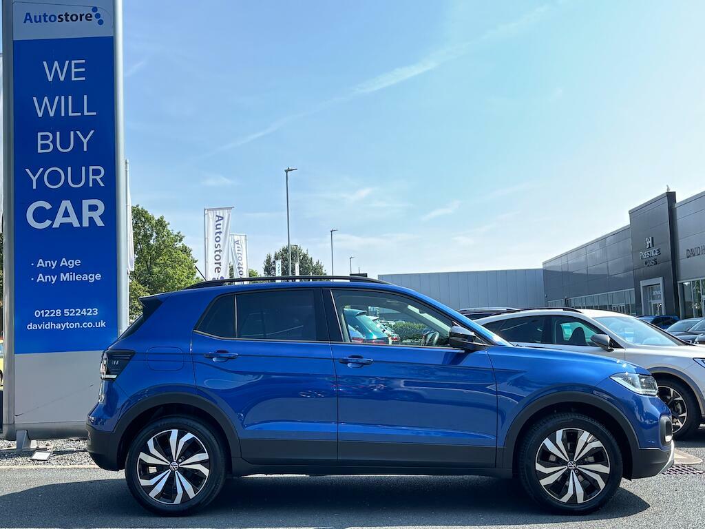 Volkswagen T-Cross 1.0 Tsi Black Edition Euro 6 Ss RF73KRD Blue #4