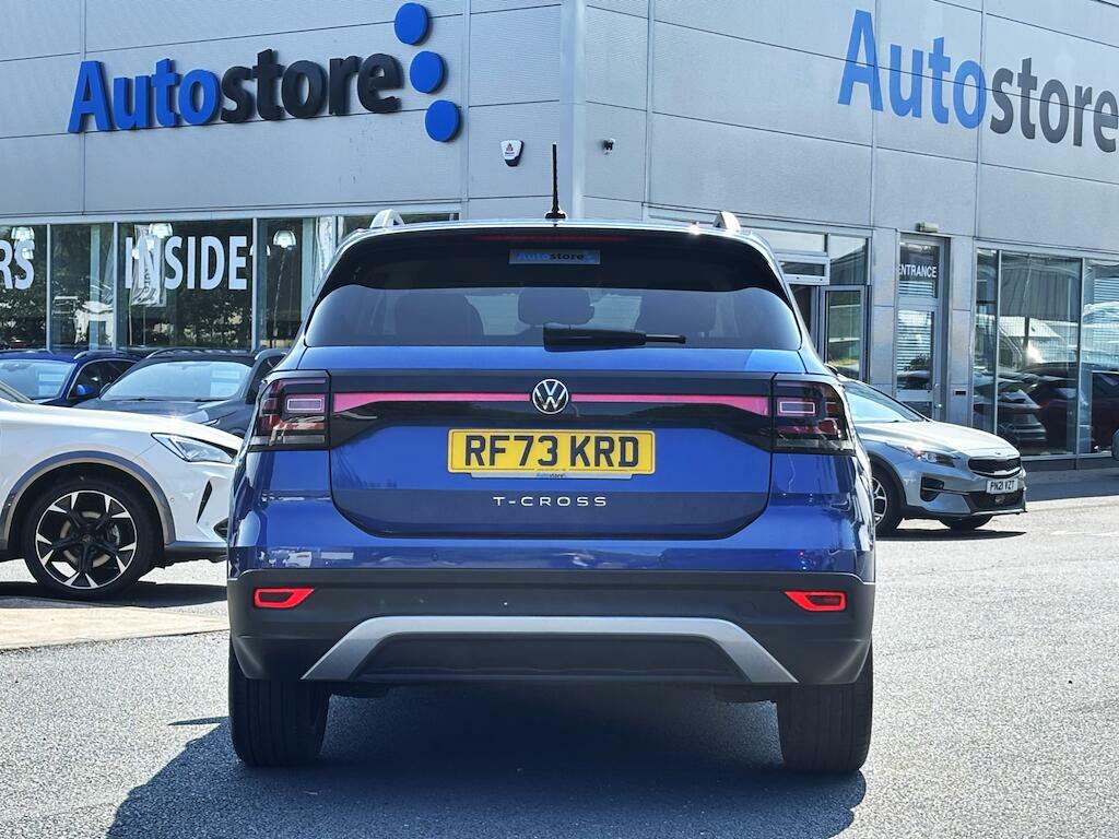 Volkswagen T-Cross 1.0 Tsi Black Edition Euro 6 Ss RF73KRD Blue #6