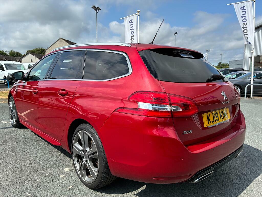 Peugeot 308 SW 1.5 Bluehdi Gt Line Euro 6 Ss Red #4