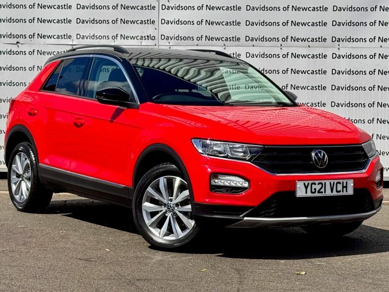 Volkswagen T-Roc 1.5 Tsi Gpf Evo Design Suv Dsg Euro 6 YG21VCH Red