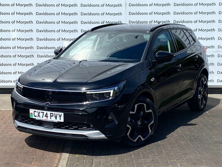 Vauxhall Grandland 1.2 Ultimate Suv Hybrid E-dct Euro 6 S CX74PVY Black #3