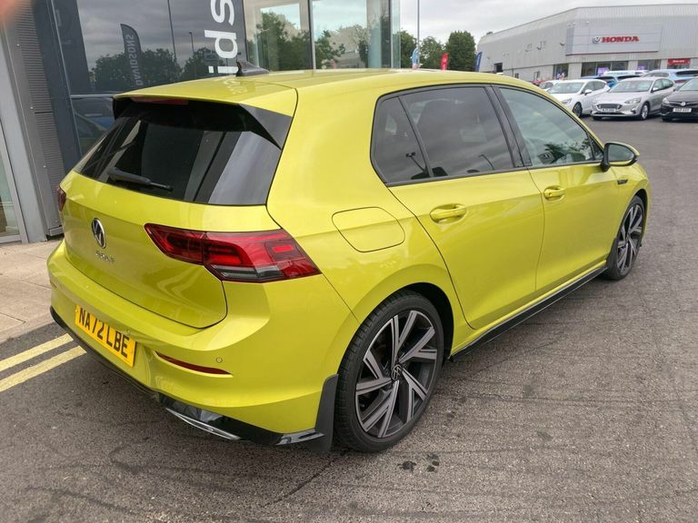 Volkswagen Golf 2.0 Tdi R-line Hatchback Dsg Euro 6 S Yellow #3