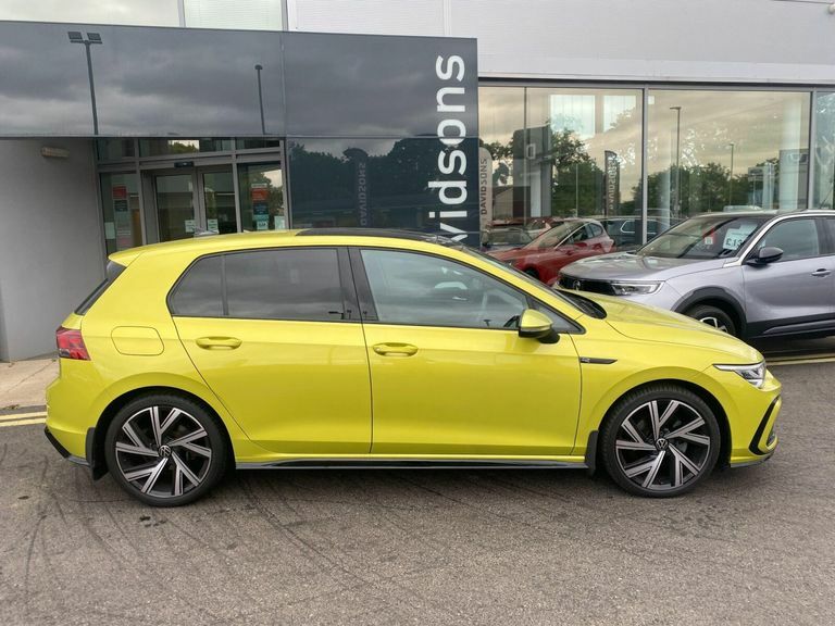 Volkswagen Golf 2.0 Tdi R-line Hatchback Dsg Euro 6 S Yellow #2