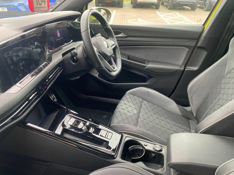 Volkswagen Golf 2.0 Tdi R-line Hatchback Dsg Euro 6 S Yellow #4