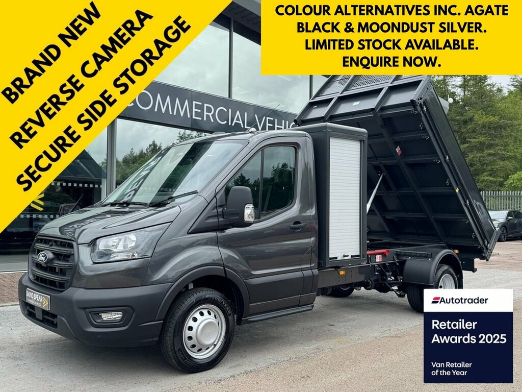 Ford Transit Custom 350 Leader 130Ps Toolpod Tipper Drw With Ac, Reve Grey