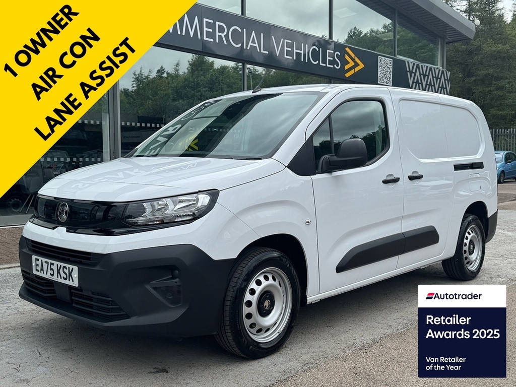Vauxhall Combo Turbo D 2300 Prime XL Lwb 100Ps With Air Con, Rear White