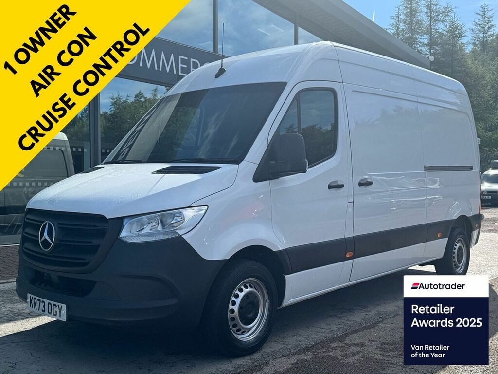 Mercedes-Benz Sprinter 315 Cdi Premium L2 H2 Fwd 150Ps With Air Con, Crui White