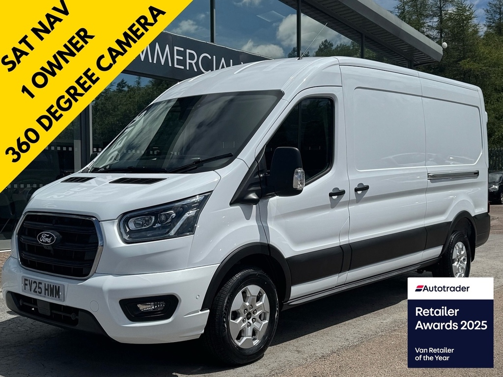 Ford Transit Custom 350 Ecoblue Limited L3 H2 165Ps Fwd With Air Con, White