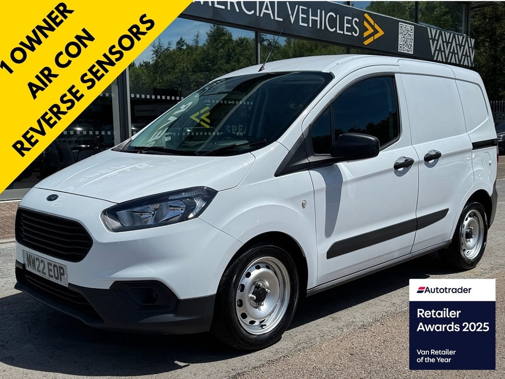 Ford Transit Courier Ecoboost Leader 100Ps With Air Con, Ply Reverse White