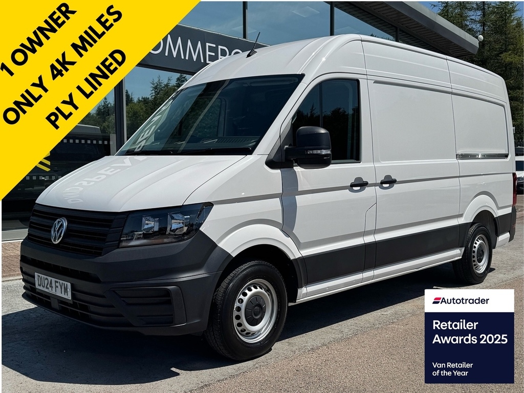 Volkswagen Crafter Tdi Cr35 Startline With Very Low Miles, Ply Lined White