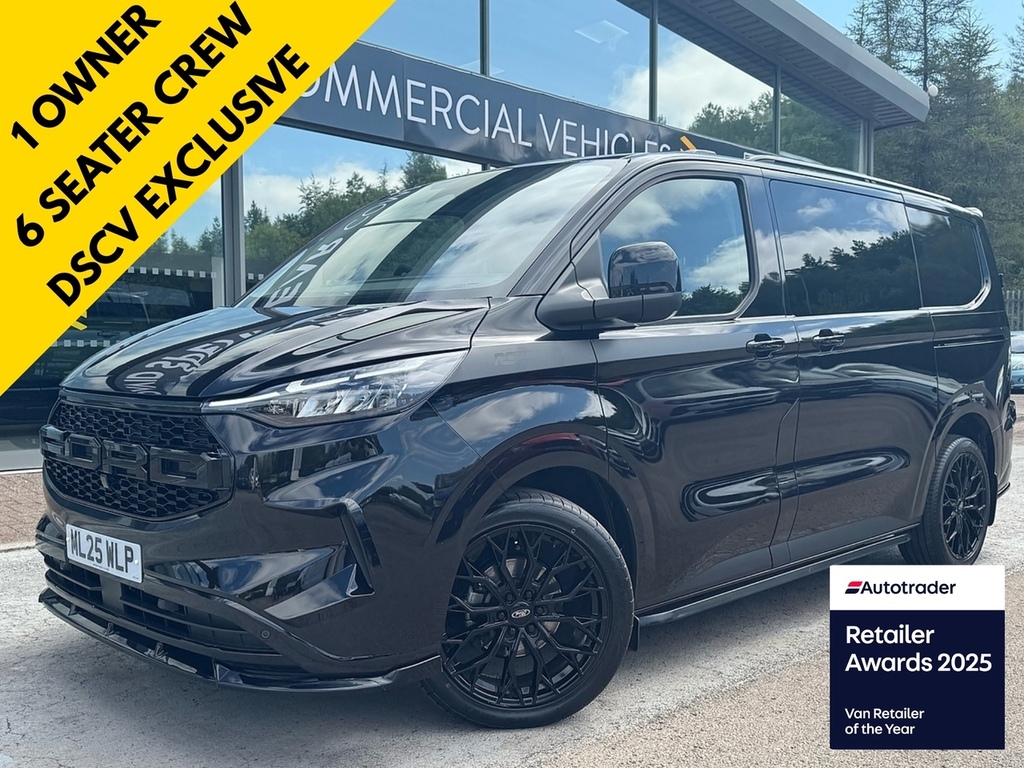 Ford Transit Custom 136Ps 320 Rs Edition Limited Kombi 6 Seater With 2 Black