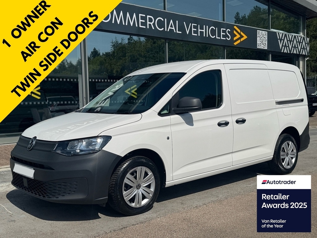 Volkswagen Caddy Maxi Tdi C20 Commerce Lwb 102Ps With Air Con, Cruise White