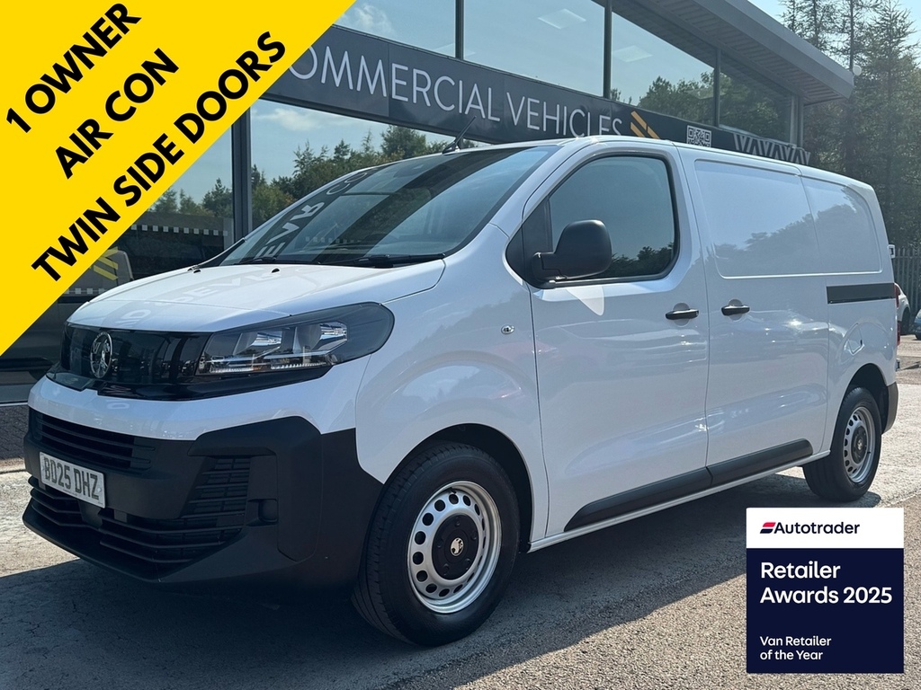 Vauxhall Vivaro Turbo D Prime 120Ps With Air Con, Lane Assist Pl White