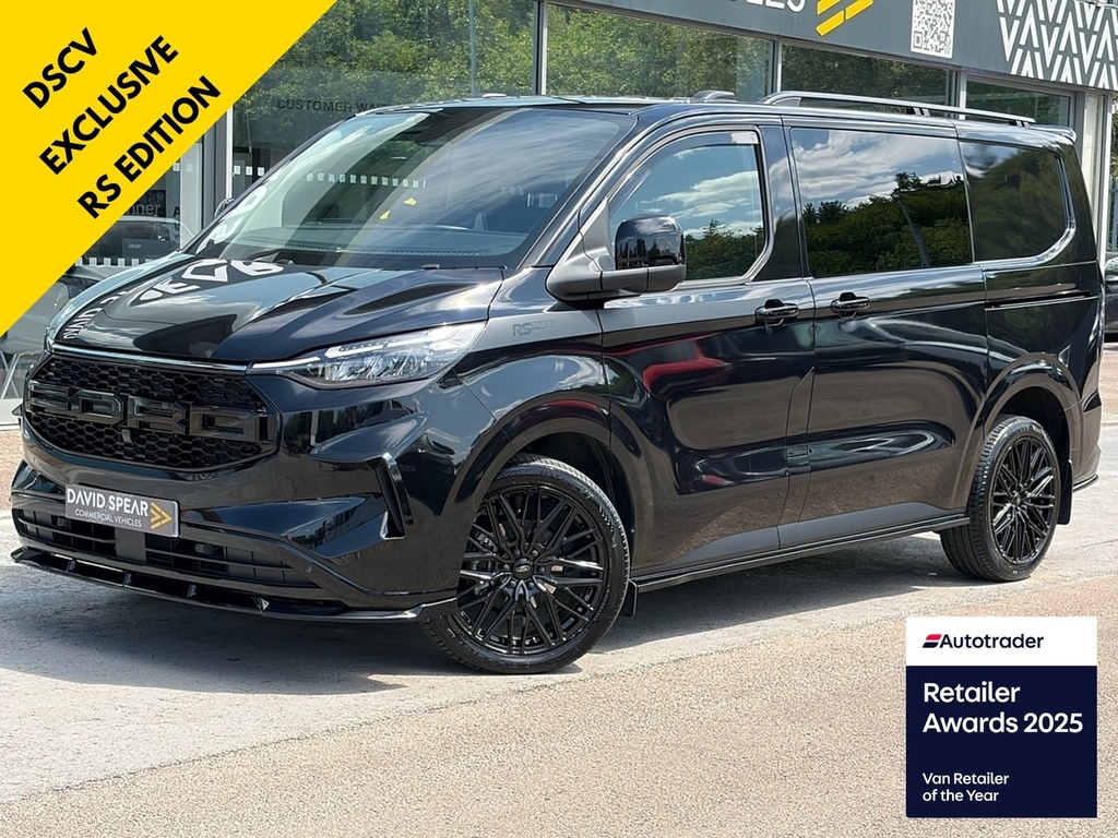 Ford Transit Custom Tdci 320 170Ps Rs Edition Limited 5 Seat Kombi Cre Black