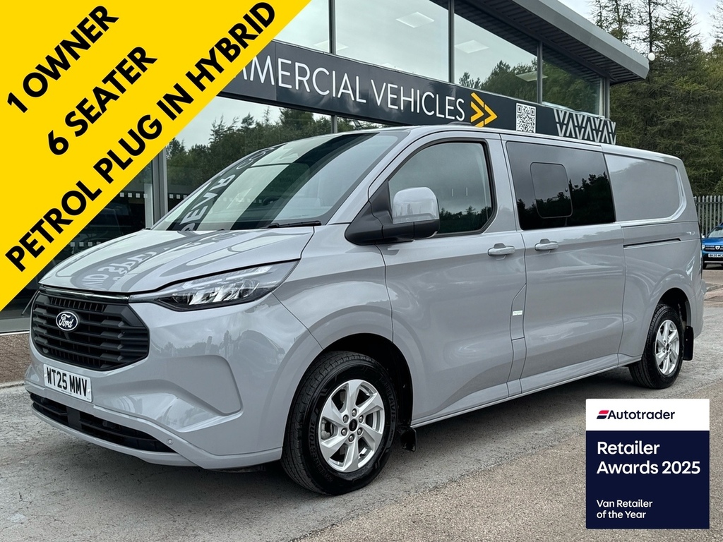 Ford Transit Custom 320 Duratec Limited L2 Lwb 232Ps 11.8Kwh 2.5 Kombi Grey