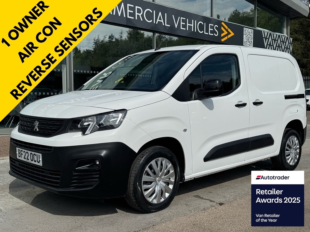 Peugeot Partner Bluehdi 1000 Professional Premium 100Ps Wit Air Co White