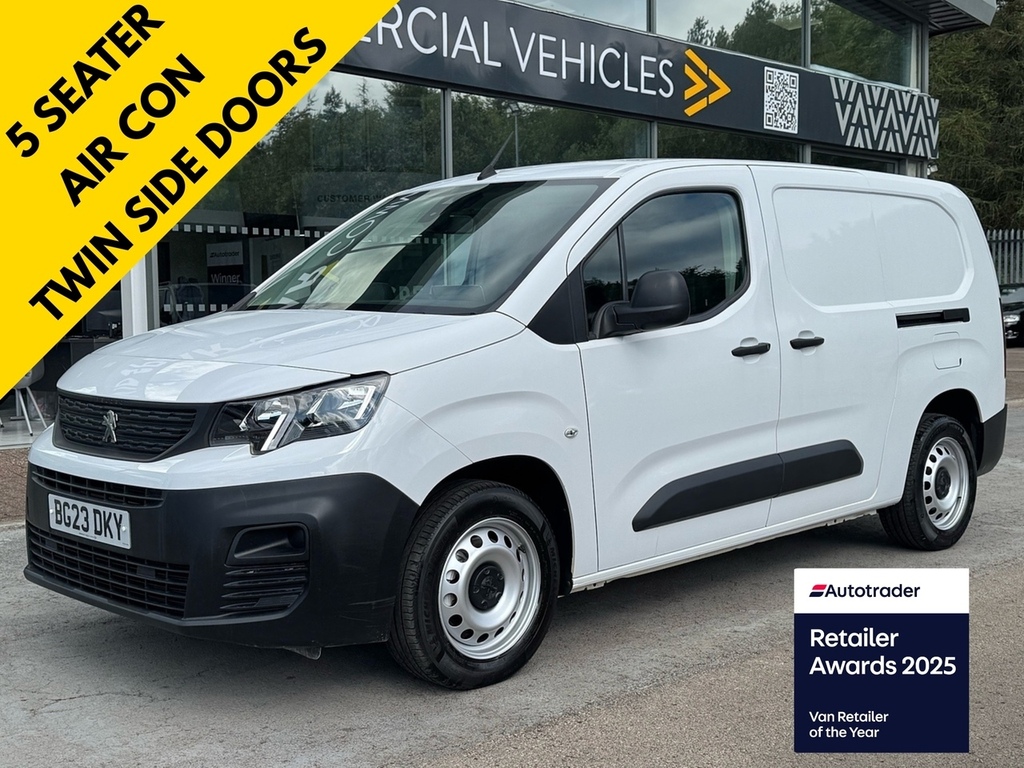 Peugeot Partner Bluehdi 850 Professional Premium 100Ps 5 Seater White