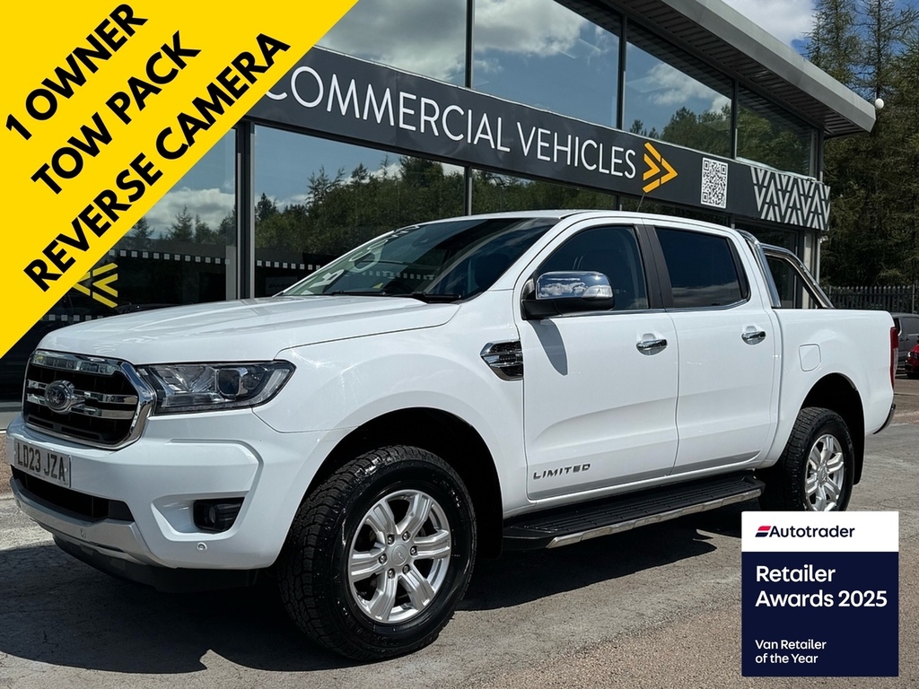 Ford Ranger Ecoblue Limited 4Wd 170Ps With Heated Screen, Tow White
