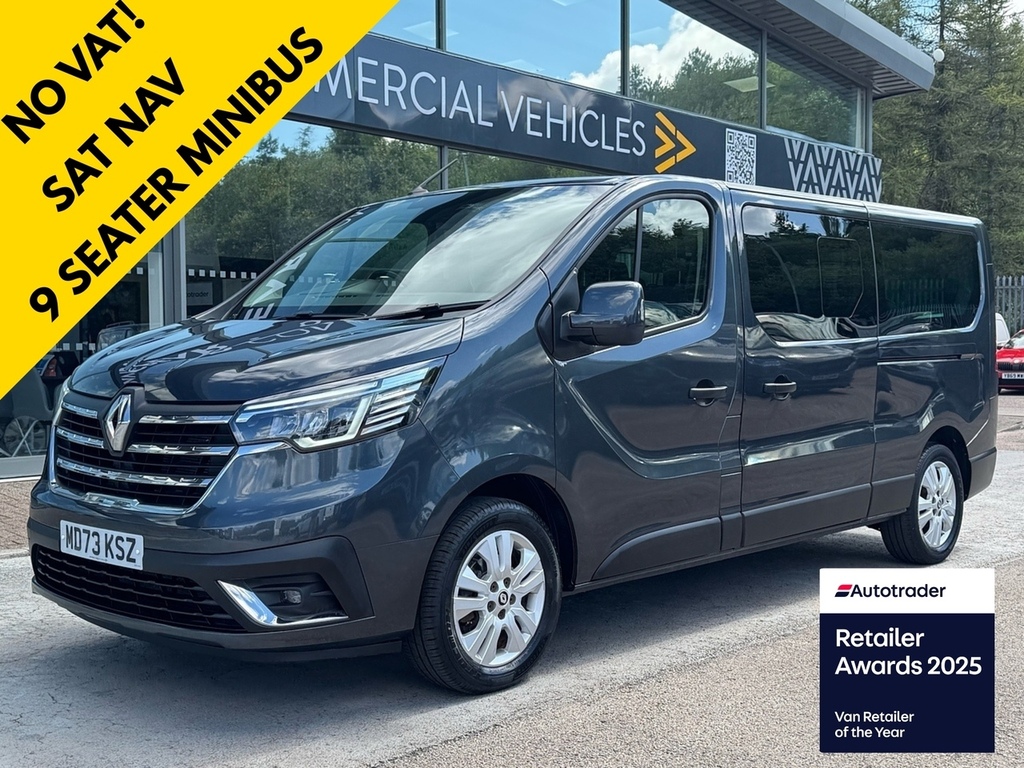 Renault Trafic Dci Ll30 Sport 150Ps 9 Seater Minibus L2 Lwb No Va Grey