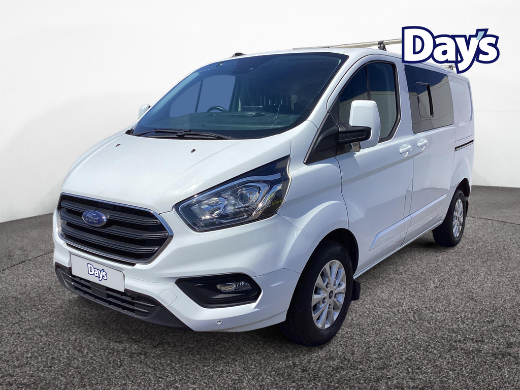 Ford Transit Custom 2.0 300 Ecoblue Limited Crew Van Double Cab Di White #5