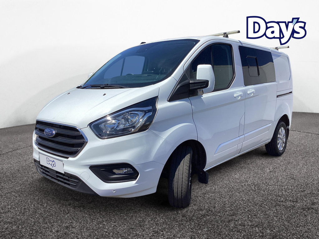 Ford Transit Custom 2.0 300 Ecoblue Limited Crew Van Double Cab Di White #2